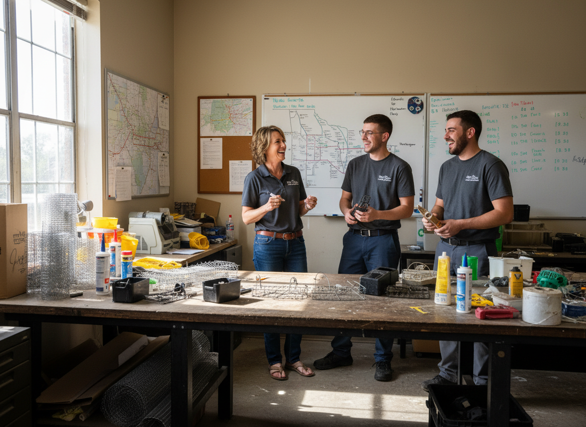 The Rodent Control Marietta team at work in Marietta