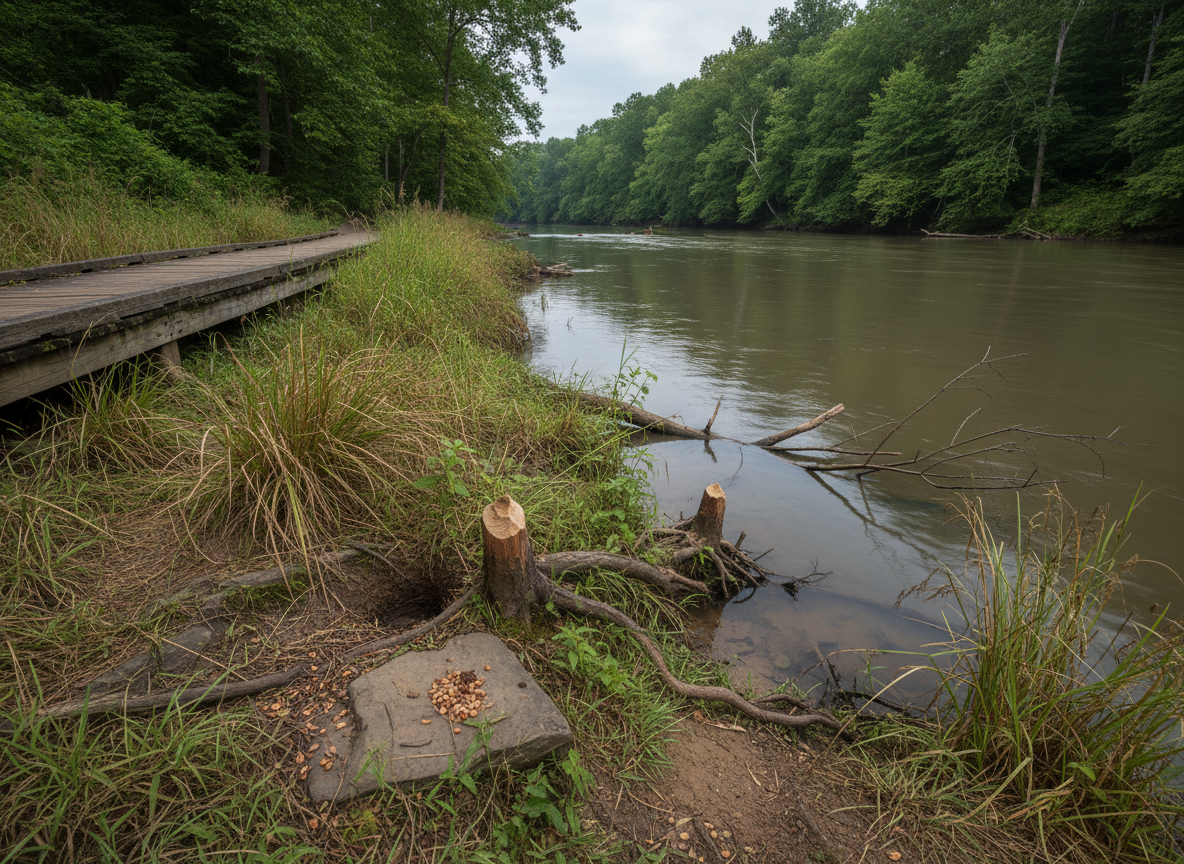 Signs Of Rodents Near The Chattahoochee River Corridor
